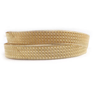 Biais et dentelle fantaisie en mylar doré de haute qualité, 40 mm, avec motif à carreaux, pour uniformes et accessoires d'infanterie - Product Image 1