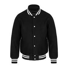 Venta al por mayor de chaquetas universitarias con logotipo personalizado bordada cuerpo de lana con mangas de cuero teñido CollegeBaseballjacket para hombres - Product Image 3