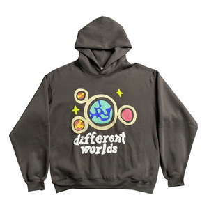 Solid Color 100% Cotton Casual Comfortable Puff Printed Custom Design Quick Dry <b>Lightweight</b> Winter Outdoor Use <b>Hoodies</b> - Product Image 1