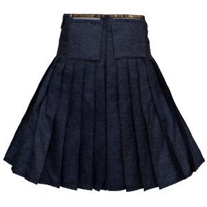 Kilt Utilitario de Mezclilla Azul Marino para Hombre, Estilo Escocés, con Dos Bolsillos Traseros y Raya de Camuflaje 2026 - Product Image 4