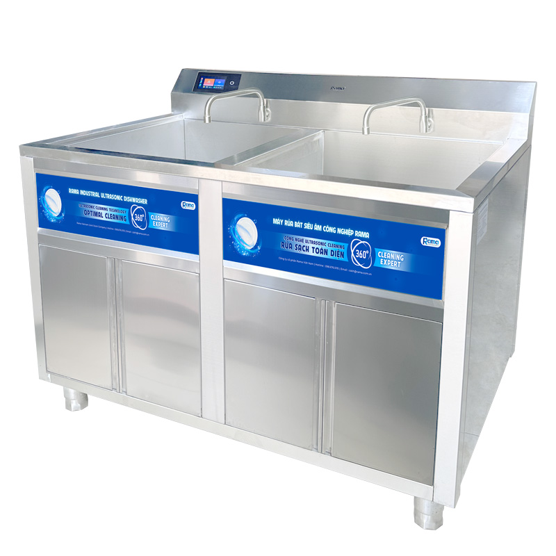 RAMA RB-1500S Pro Commercial Ultrasonic Dishwasher, Dual Tank, Smart Control, Water-Resistant Design