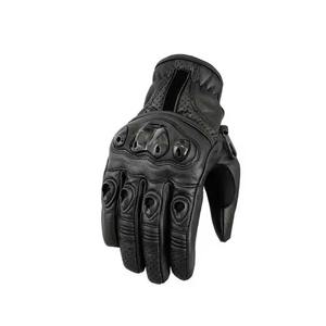 Gants de moto en cuir professionnels Gants de moto vintage en cuir véritable - Product Image 2