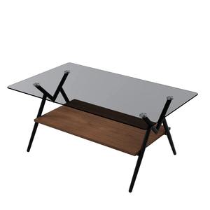 Eco-Friendly Modern <b>Triangle</b> Metal and Tempered Glass Console/Coffee/Sofa <b>Side</b> <b>Table</b> Living Room Furniture Set - Product Image 2
