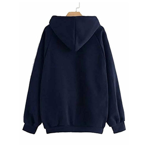 เสื้อฮู้ดดี้ของผู้หญิงใส่ลำลองสำหรับฤดูหนาวคอตั้งพิมพ์โลโก้ด้านหน้า - Product Image 4