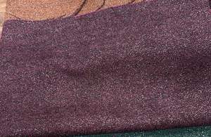 Tissu en laine et polyester Royal Chamki, couleur violette, dernière collection, tissu brillant, 300 g/m² - Product Image 2