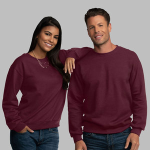 Sudadera de Cuello Redondo de Felpa de Algodón para Hombre y Mujer, Sudadera Básica Lisa Unisex para Adultos - Product Image 1