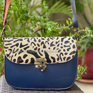 Nuevo bolso bandolera rechoncho de cuero reciclado, bolso de cuero de piel de vaca de alta calidad, bolso de hombro para mujer - Product Image 1