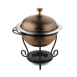 Chauffe-plats chauffe-plats service d'aliments chauds support de brûleur en métal chauffe-plats hôtel Restaurant restauration accessoires fournitures alimentaires - Product Image 3