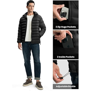 2025 Premium ligero impermeable aislado invierno prendas de vestir exteriores moda Streetwear proveedor mayorista a granel - Product Image 3