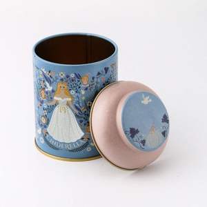 Lata Redonda de Metal con Tapa de Domo de 0.6L con Diseño de Cenicienta Kontensan ER080U9, 90x110mm, para Accesorios de Café y Té - Product Image 2