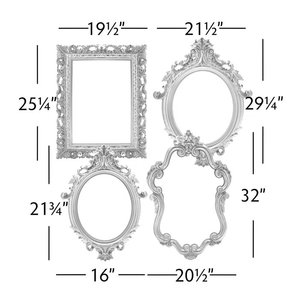 Retro European Vintage <b>Photo</b> <b>Frame</b> Silver <b>Photo</b> Props <b>Frame</b> - Product Image 4