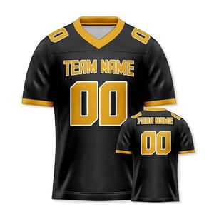 Maillot de football américain rétro 2025 tendance streetwear personnalisé imprimé numériquement en maille respirante - Product Image 2