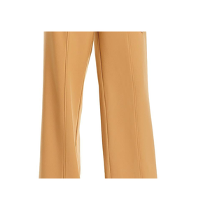 Pantaloni Casual da Donna a Gamba Larga Avec Les Filles, Colore Cammello con Vita Traforata, Design Traspirante e Stropicciato, Vita Media - Product Image 3