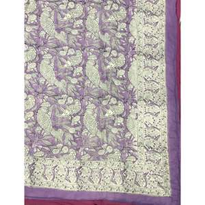 Colcha Doble de Algodón con Estampado Artesanal, Colcha Tradicional Kantha para el Hogar, Diseño de Patchwork Hecho a Mano para Verano e Invierno, para Bebés - Product Image 2