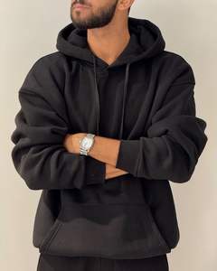 Sudaderas con capucha informales de invierno para hombre, color sólido, ajuste Regular, 100% algodón, diseño de bolsillo de alta calidad - Product Image 2