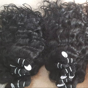 Extensions de cheveux humains bruts alignés sur les cuticules vierges du temple indien Faisceaux ondulés bouclés de couleur naturelle de fournisseurs fiables - Product Image 6