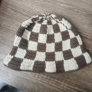 Sombrero de Ganchillo Personalizado para Mujer, Estilo Europeo Americano, a Cuadros, para el Sol, Tejido a Mano, para Uso Diario, Fiestas, Actividades al Aire Libre, de Hilo de Algodón y Lino - Product Image 5