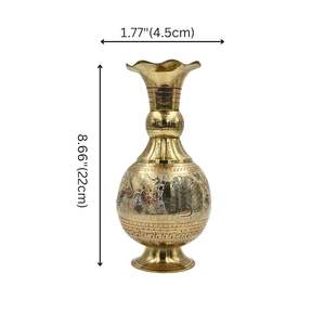 Support de fleurs en laiton de style moderne fait à la main pour la décoration de mariage intérieure et extérieure Vase côtier pour la décoration de la maison avec fonction d'affichage - Product Image 2