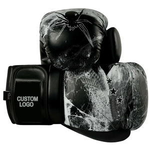 Gants de boxe d'entraînement de combat pour hommes avec logo personnalisé OEM derniers tissus en cuir de protection de la sécurité professionnelle - Product Image 3