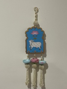 Lotus Cow Floral Wall Hanging Pichwai Art Eco-friendly Back School Halloween School Navidad Año Nuevo Diwali Año Nuevo chino - Product Image 5