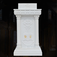 Púlpito de Iglesia Moderno de Mármol Tallado a Mano, Grande y Duradero, Marca Xinyesheng, Hecho en Hebei, Tamaño y Color Personalizados, Superficie Pulida