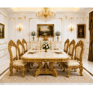 Premium European Style Solid Wood Carved Dining Room Furniture Buy Classic Dining <b>Table</b> With Chairs Customized Dining Interior - Product Image 1