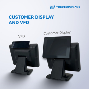 Touchdisplays <span class=keywords><strong>15</strong></span> inch đa màn hình cảm ứng <span class=keywords><strong>POS</strong></span> Tiền mặt đăng ký cho siêu thị nhà hàng - Product Image 4