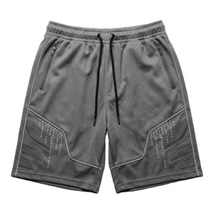 Shorts Bermuda en Maille de Nylon Personnalisés Respirants pour Femmes Taille Haute Fermeture à Cordon Écologique Coupe Classique Gym Sports Décontracté - Product Image 1