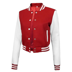 <b>Women's</b> Custom Letterman Jackets with Logos and Affordable Trendy Varsity Jackets for Fashion Statements Wholesale Rate OEM - Product Image 2