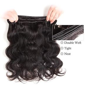 ผมมนุษย์แท้แบบบราซิลเลียนเป็นลอนสำหรับคนหนึ่งแต่งหนังกำพร้าแบบสองชั้น - Product Image 1