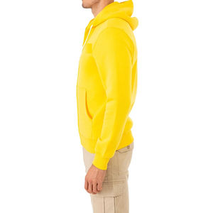 Solid Plain Black Fleece Hoodie Plain Zipper Hoodie Alta calidad Cómodo Personalizar Tamaño logo y Color Zipper Basics Hoodie - Product Image 4