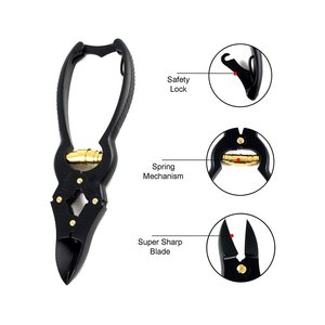 Coupe-ongles double action Coupe-ongles incarnés à revêtement de couleur noire avec verrouillage arrière Pince à ongles en acier inoxydable allemand - Product Image 5