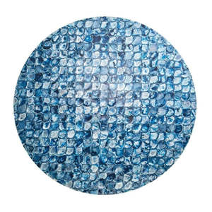 Mantel Individual Redondo Hecho a Mano con Incrustaciones de Concha, Decoración de Mesa Estilo Costero para Restaurante y Hotel, Hecho en Vietnam - Product Image 1