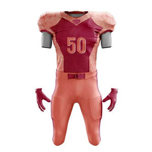 Vente en gros d'uniforme de football américain personnalisé à manches courtes de haute qualité respirant grande taille nouveau service personnalisé - Product Image 1