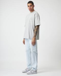 Camiseta de gran tamaño de algodón 100 de alta calidad caliente hombro caído Premium para hombres 230 Gsm camiseta impresión personalizada hombres camiseta en blanco - Product Image 6