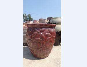 [Leo Nguyen Le] - Vente en gros de pots en céramique émaillés - Grande poterie émaillée - Pot en céramique de jardin d'extérieur - Fournisseur de poterie vietnamienne - Product Image 6