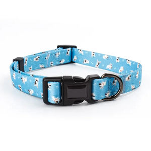 Collar de perro con logotipo personalizado de la mejor calidad, accesorio duradero de nailon para mascotas con estampado de poliéster de goma, collares de perro personalizados al por mayor - Product Image 4