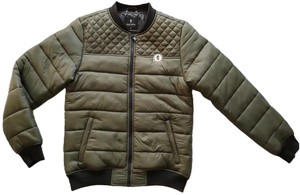 Veste matelassée à col montant pour homme, fermeture éclair sur le devant, coupe-vent, manteau d'hiver, couleur unie, style à manches régulières - Product Image 6