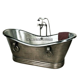 Handmade Classic Design Copper Freestanding Bathtub Oval <b>Metal</b> <b>Tub</b> for Soaking Drainer Bath for Bathroom Installation - Product Image 1