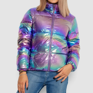 Femmes hiver imperméable doudoune à manches longues Cordura épais fermeture éclair grande taille personnalisable couleurs brillantes respirant Bomber - Product Image 1