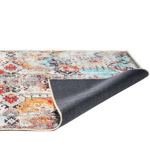 Adiva Alfombra turca hecha a máquina Alfombra de poliéster lavable con respaldo de algodón Antideslizante Exportación directa de Gaziantep para uso doméstico - Product Image 2