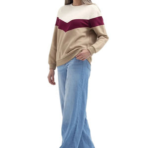 Nouveaux styles de sweat-shirts en molleton de coton, prix d'usine, pour femmes, sweat-shirt professionnel à manches longues pour femmes, logo personnalisé - Product Image 3