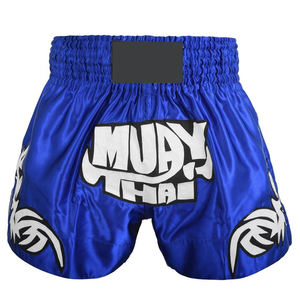 Pantalones cortos de Muay Thai transpirables de secado rápido, ropa de entrenamiento de alta calidad, pantalones cortos de Muay Thai para hombre en Stock - Product Image 2