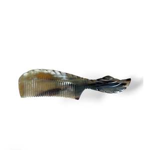 Peine de Cuerno de Búfalo Natural Ecológico Hecho a Mano, Dientes Finos, Antiestático, Masajeador, Engrosador de Cabello, Producto de Exportación Blatant - Product Image 3