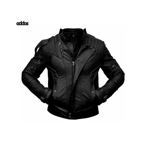 Chaqueta personalizable de cuero genuino de búfalo para hombre, impermeable, transpirable, con técnica de lavado de piel de oveja, cierre de cremallera - Product Image 4