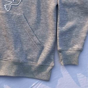 Full Zipper Winter Embroidered High Quality Cotton Men's Custom Printed Fleece 500g Heavyweight Designer <b>Sweatshirt</b> Hoodies - Product Image 4