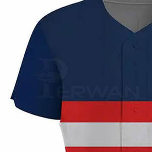 Venta en línea Ropa de entrenamiento deportivo Uniformes de béisbol Uniforme de béisbol con número de equipo personalizado para adultos - Product Image 5