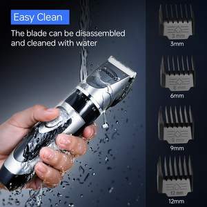 Tondeuse à cheveux et barbe professionnelle sans fil avec écran LED, rechargeable, kit de toilettage pour le soin des cheveux et du corps, alimentation USB par batterie - Product Image 5