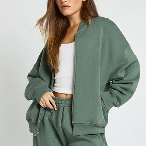 Survêtement droit pour femme avec cordon de serrage – Prix de gros pour acheteurs en gros – Design décontracté uni avec capuche - Product Image 2