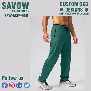 Pantalones informales ajustados de poliéster 100% para hombre con cintura elástica y múltiples bolsillos para ropa de trabajo diaria e informal elegante - Product Image 3